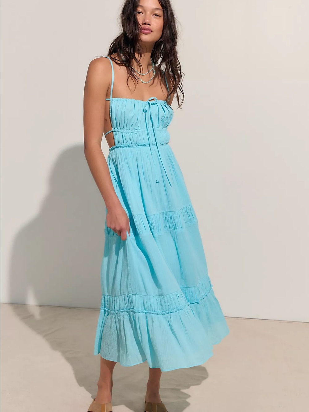 Free People Taking Sides maxi dress XL - Picture 1 of 8
